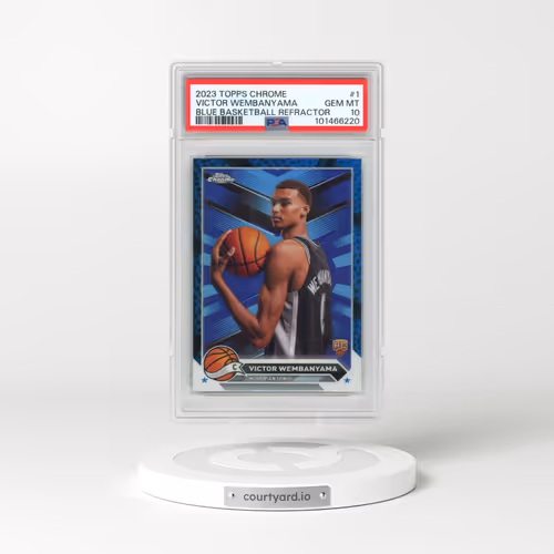 2023 Topps Chrome #1 Victor Wembanyama - Blue Basketball Refractor (PSA 10 GEM MINT)