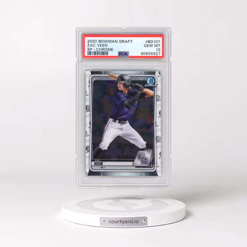 2020 Bowman Draft #BD107 Zac Veen - SP-Chrome (PSA 10 GEM MINT)