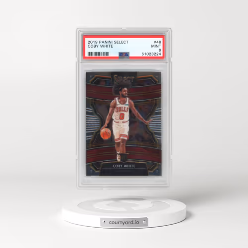 2019 Panini Select #48 Coby White (PSA 9 MINT)