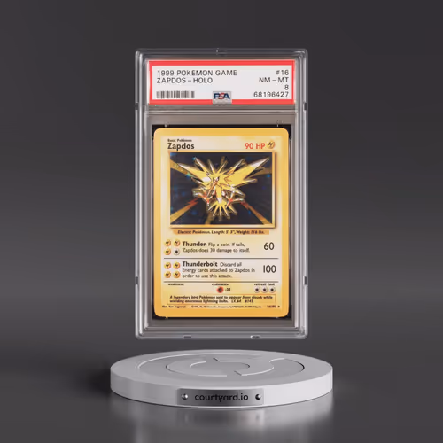 1999 Pokémon Game #16 Zapdos - Holo (PSA 8 NM-MT)