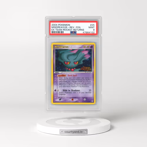 2004 Pokémon EX Team Rocket Returns #25 Misdreavus - Reverse Foil (PSA 9 MINT)