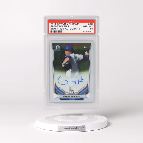 2014 Bowman Chrome Draft Pick Autograph #GH Grant Holmes (PSA 10 GEM MINT)