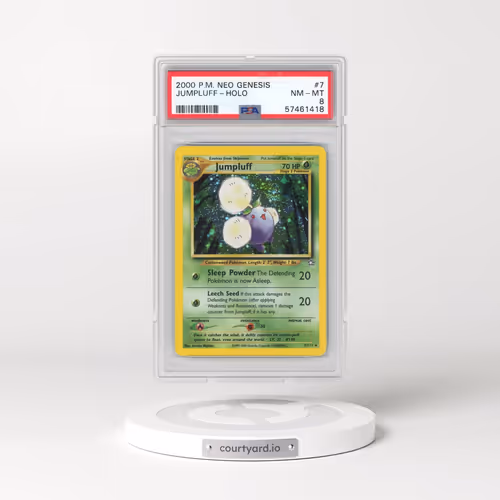 2000 Pokémon Neo Genesis #7 Jumpluff - Holo (PSA 8 NM-MT)