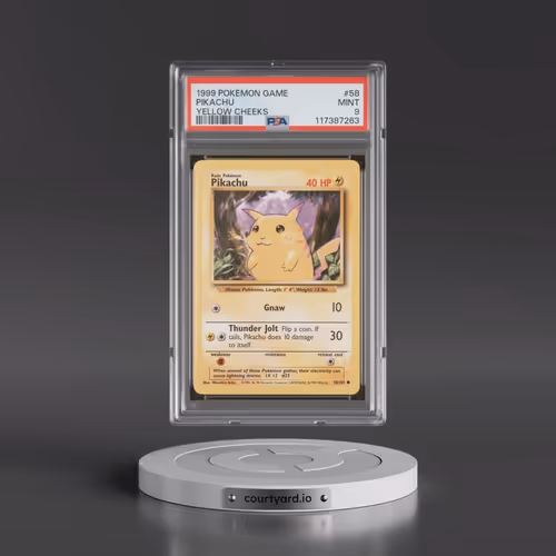 1999 Pokémon Game #58 Pikachu - Yellow Cheeks (PSA 9 MINT)