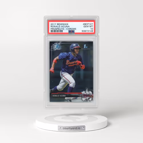 2017 Bowman Prospects #BCP127 Ronald Acuna - Chrome (PSA 10 GEM MINT)