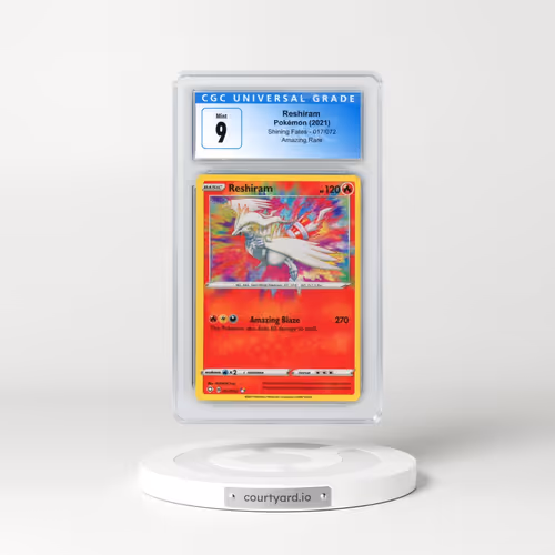 2021 Shining Fates #017/072 Reshiram - Amazing Rare (CGC 9 MINT)