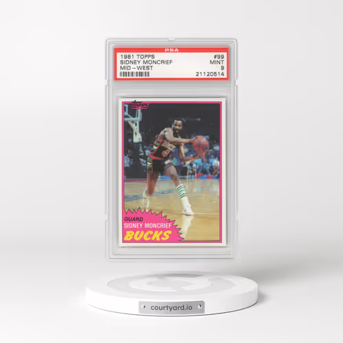 1981 Topps #99 Sidney Moncrief - Mid-West (PSA 9 MINT)