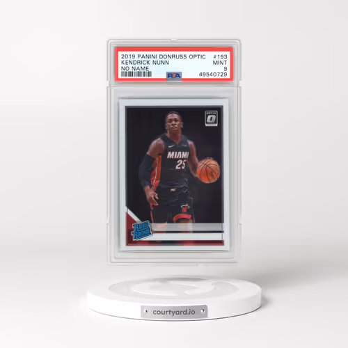 2019 Panini Donruss Optic #193 Kendrick Nunn - No Name (PSA 9 MINT)
