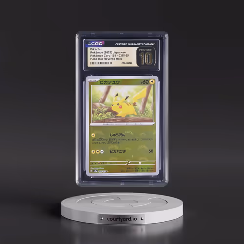 2023 Pokémon Card 151 #025/165 Pikachu - Reverse Holo Poké Ball (CGC 10 PRISTINE)