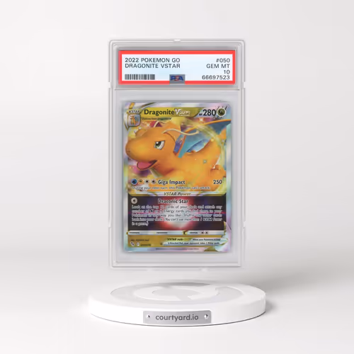 2022 Pokémon Go #050 Dragonite Vstar (PSA 10 GEM MINT)