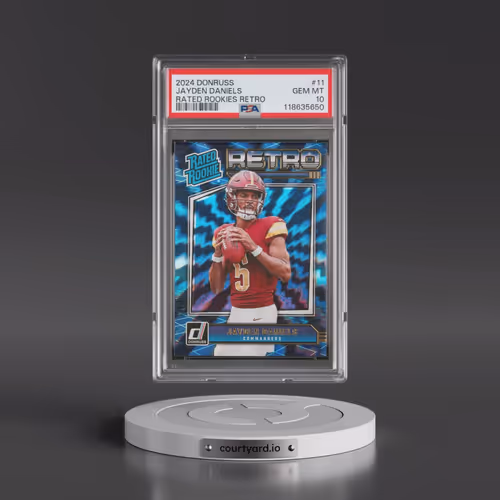 2024 Panini Donruss Rated Rookies Retro #11 Jayden Daniels (PSA 10 GEM MINT)