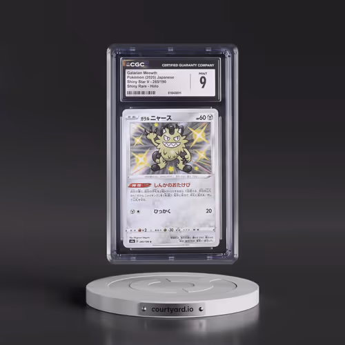 2020 Shiny Star V #285/190 Galarian Meowth - Shiny Rare Holo (CGC 9 MINT)
