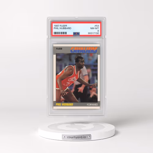 1987 Fleer #53 Phil Hubbard (PSA 8 NM-MT)