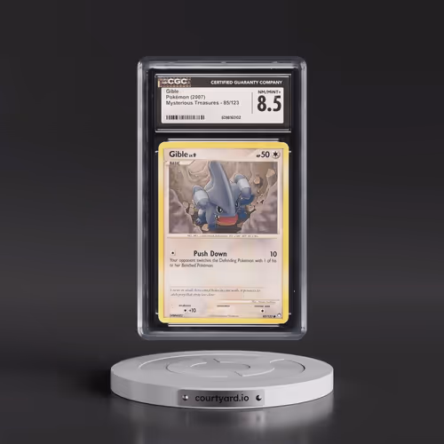 2007 Mysterious Treasures #85/123 Gible (CGC 8.5 NM-MT+)