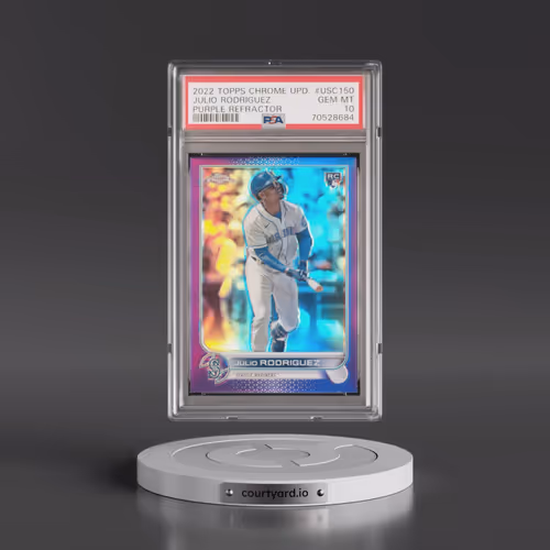 2022 Topps Chrome Update #USC150 Julio Rodriguez - Purple Refractor (PSA 10 GEM MINT)