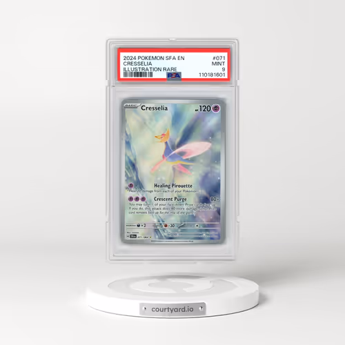 2024 Pokémon Sfa EN-Shrouded Fable #071 Cresselia - Illustration Rare (PSA 9 MINT)