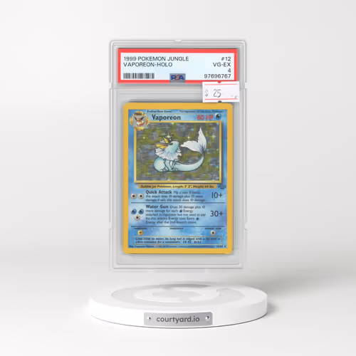 1999 Pokémon Jungle #12 Vaporeon - Holo (PSA 4 VG-EX)