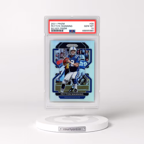 2021 Panini Prizm #30 Peyton Manning - Silver Prizm (PSA 10 GEM MINT)