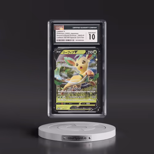 2019 Sword & Shield Promos #268/S-P Leafeon V - Holo Leafeon VSTAR Special Card Set (CGC 10 GEM MINT