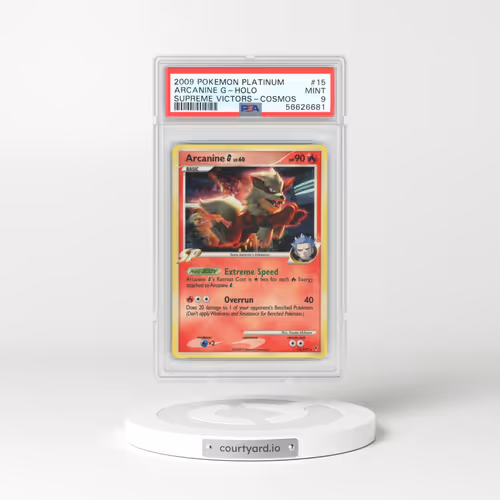 2009 Platinum - Supreme Victors #15 Arcanine G - Holo (PSA 9 MINT)