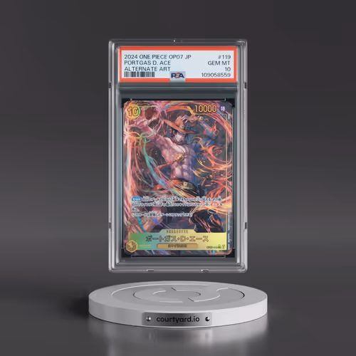 2024 One Piece Japanese OP07-500 Years in the Future #119 Portgas D. Ace - Alternate Art (PSA 10 GEM