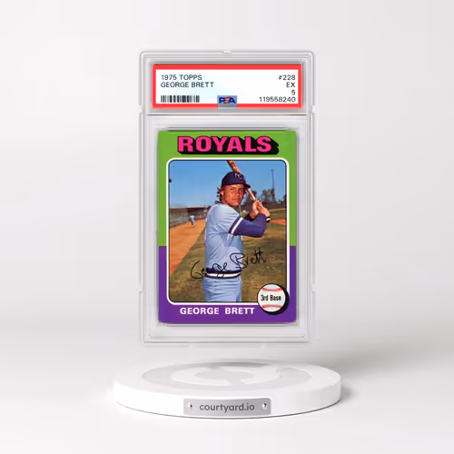1975 Topps #228 George Brett (PSA 5 EX)