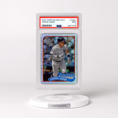 2024 Topps Silver Pack 1989 Chrome Promo #T89C2 Aaron Judge (PSA 9 MINT)