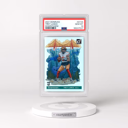 2021 Panini Donruss Downtown #DT35 Trey Lance (PSA 10 GEM MINT)