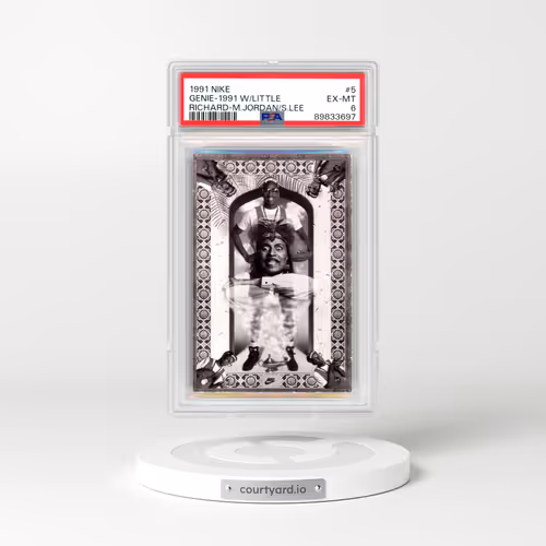 1991 Nike Michael Jordan/Spike Lee #5 Genie-1991 With Little Richard (PSA 6 EX-MT)