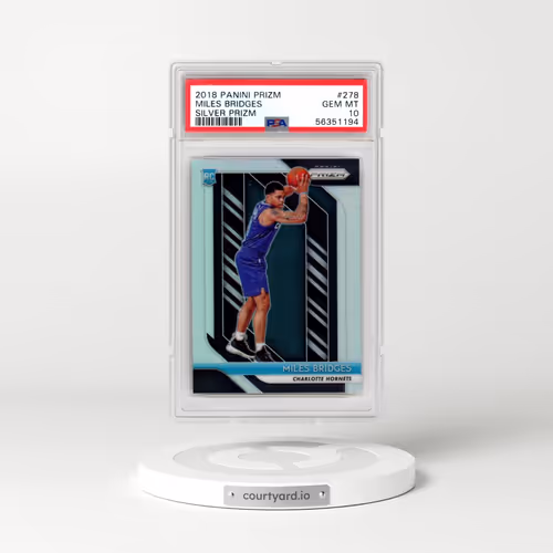 2018 Panini Prizm #278 Miles Bridges - Silver Prizm (PSA 10 GEM MINT)