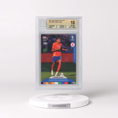 2024 Topps Now UEFA Euro #5 Lamine Yamal (BGS 10 PRISTINE)