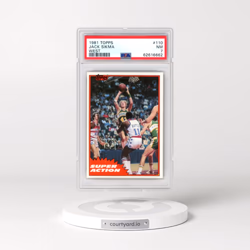 1981 Topps #110 Jack Sikma - West (PSA 7 NM)
