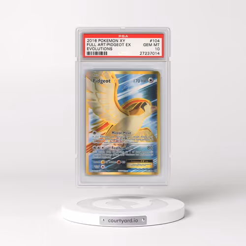 2016 Pokémon XY Evolutions #104 Pidgeot EX - Holo Full Art (PSA 10 GEM MINT)