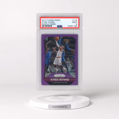 2015 Panini Prizm #115 Kyrie Irving - Purple Prizm (PSA 9 MINT)