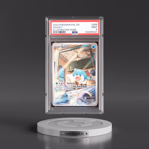 2023 Pokémon Pal EN-Paldea Evolved #206 Quaxly - Illustration Rare (PSA 9 MINT)