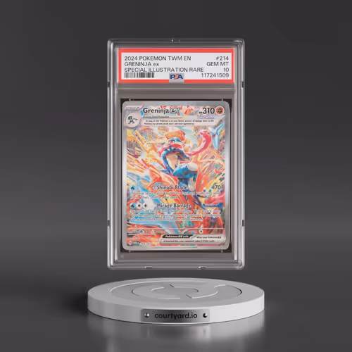 2024 Pokémon Twm EN-Twilight Masquerade #214 Greninja EX - Holo Special Illustration Rare (PSA 10 GE