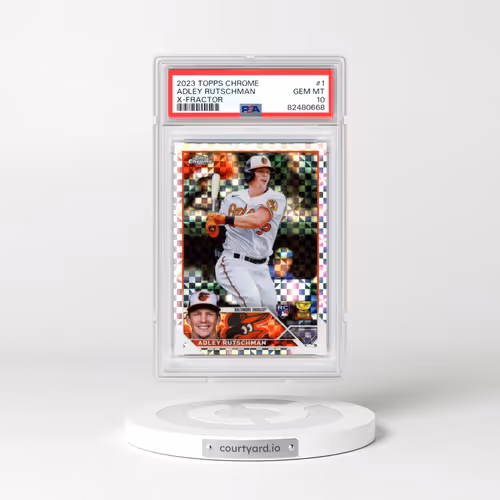2023 Topps Chrome #1 Adley Rutschman - X-Fractor (PSA 10 GEM MINT)