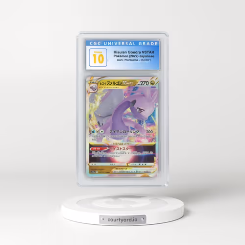 2021 Dark Phantasma #057/071 Hisuian Goodra VSTAR - Holo (CGC 10 PRISTINE)
