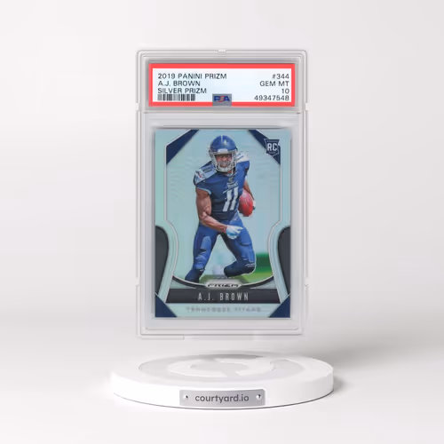 2019 Panini Prizm #344 A.J. Brown - Silver Prizm (PSA 10 GEM MINT)