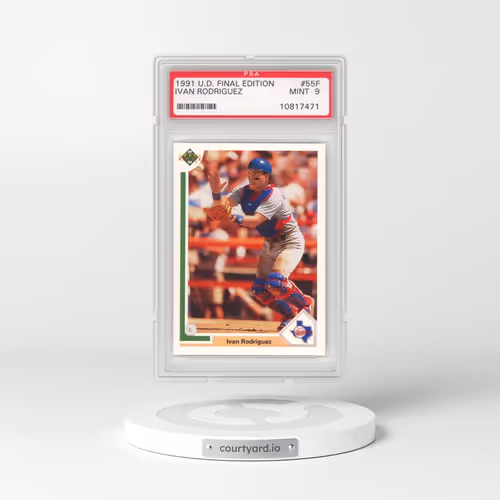 1991 Upper Deck Final Edition #55F Ivan Rodriguez (PSA 9 MINT)