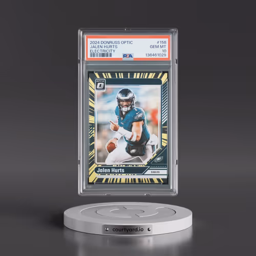 2024 Panini Donruss Optic #158 Jalen Hurts - Electricity (PSA 10 GEM MINT)