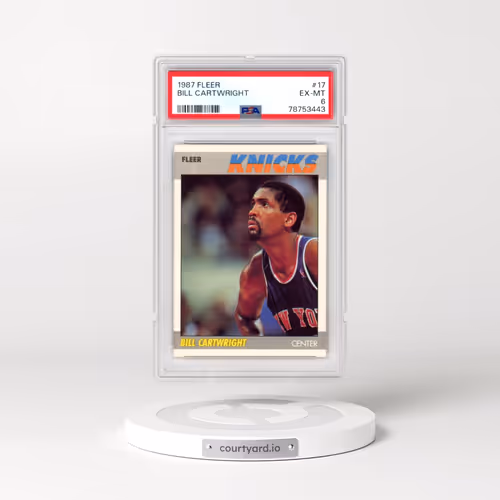 1987 Fleer #17 Bill Cartwright (PSA 6 EX-MT)