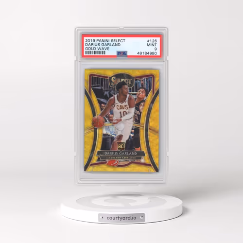 2019 Panini Select #126 Darius Garland - Gold Wave (PSA 9 MINT)