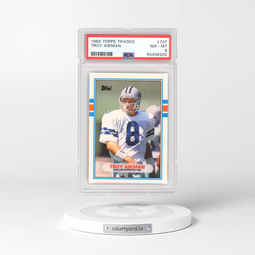 1989 Topps Traded #70T Troy Aikman (PSA 8 NM-MT)