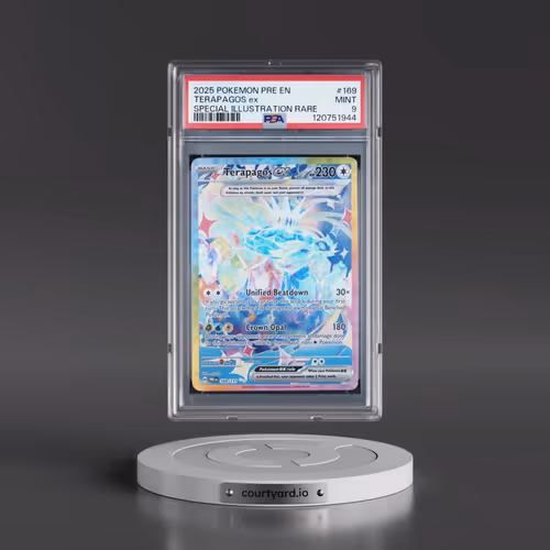 2025 Pokémon Pre EN-Prismatic Evolutions #169 Terapagos EX - Holo Special Illustration Rare (PSA 9 M