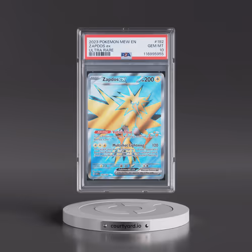 2023 Pokémon Mew EN-151 #192 Zapdos EX - Holo Ultra Rare (PSA 10 GEM MINT)