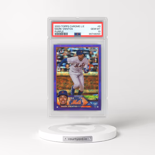 2023 Topps Chrome Logofractor Edition #8 Mark Vientos - Purple Refractor (PSA 10 GEM MINT)