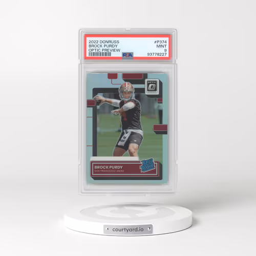 2022 Panini Donruss #P374 Brock Purdy - Optic Preview (PSA 9 MINT)