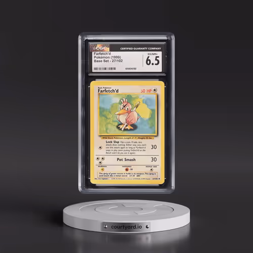 1999 Base Set #27/102 Farfetch'd (CGC 6.5 EX-NM+)