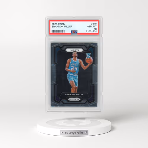 2023 Panini Prizm #152 Brandon Miller (PSA 10 GEM MINT)